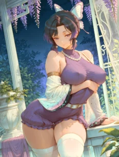 Kochou Shinobu hentai ai SFW preview 10