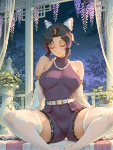 Kochou Shinobu hentai ai SFW preview 2