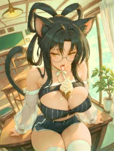Kuroka hentai ai SFW preview 3