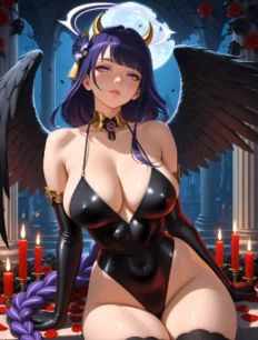 Raiden Shogun hentai ai SFW preview 28